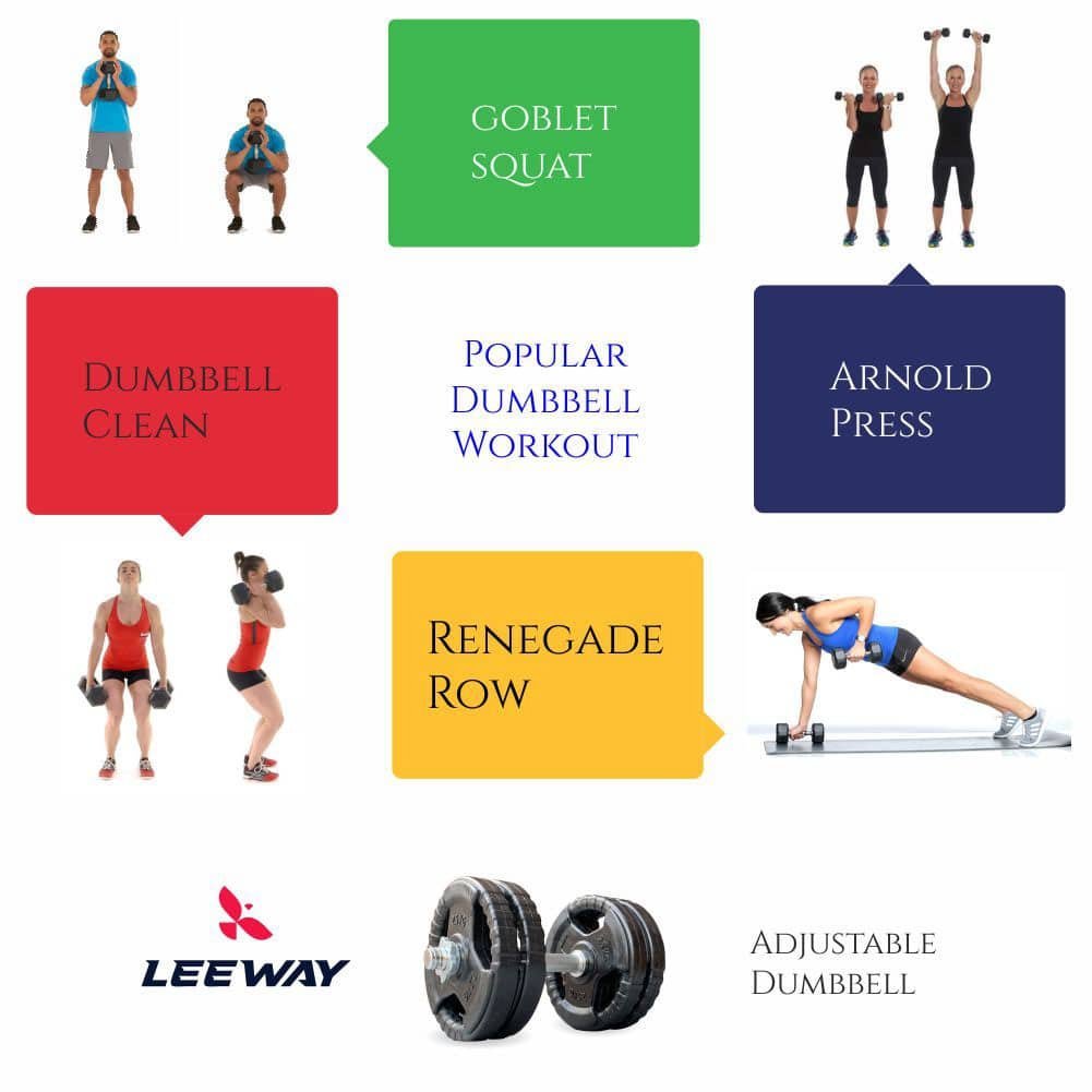 Exercise with Adjustable Dumbbell - Leeway Fitness