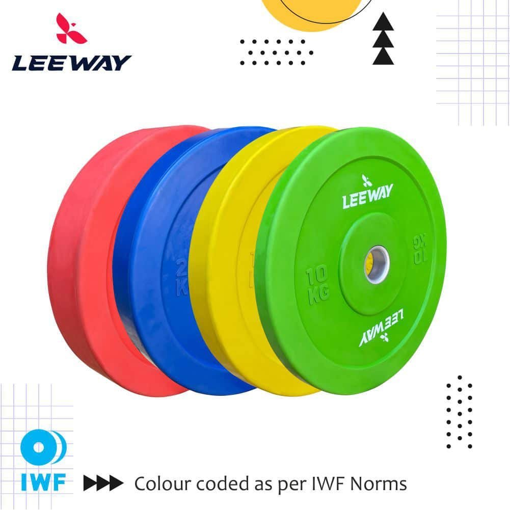 rubber plates bumper weight plate leeway fitness